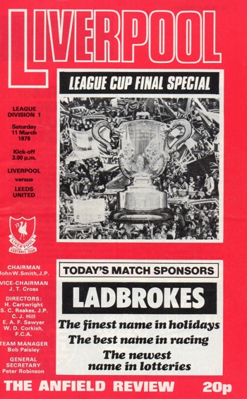 Match programme